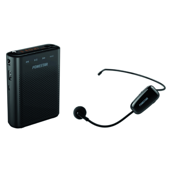 Röstförstärkare <br> trådlösmick, 30W max